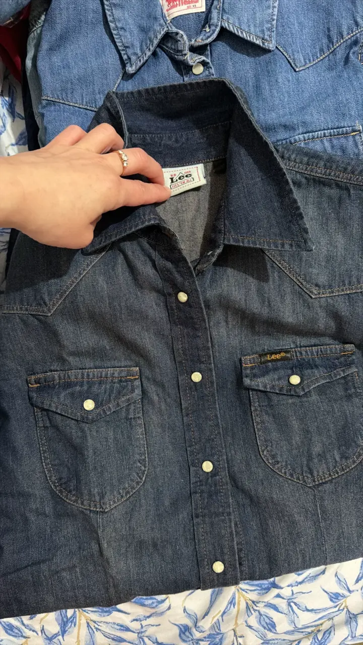Camisa de mezclilla Lee para mujer talla S