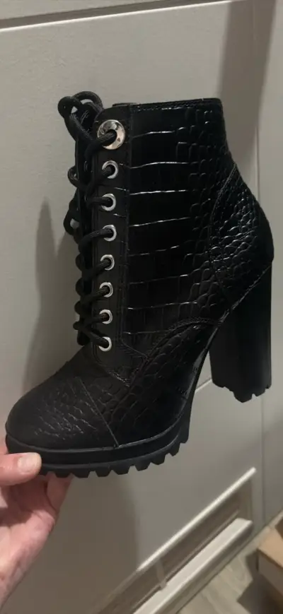 Botines de cuero negro Aldo talla 36 - miniatura 3