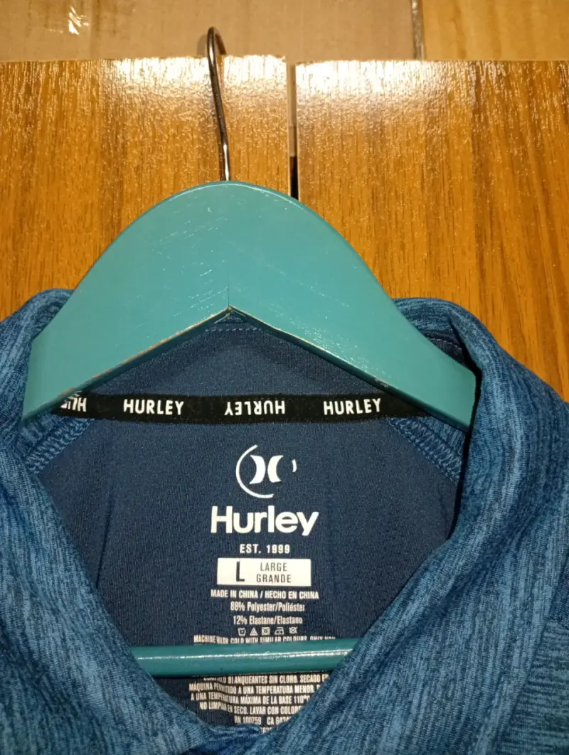 Polera Polo Azul Hurley para Hombre - 3
