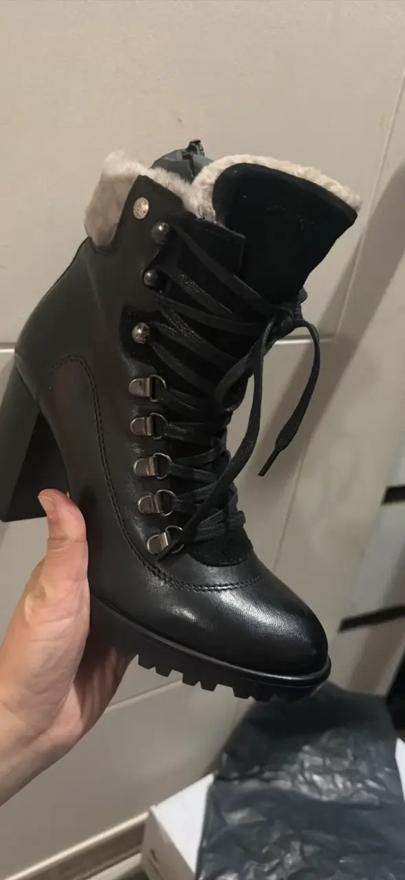 Botines de cuero negro Hush Puppies talla 36 - 2