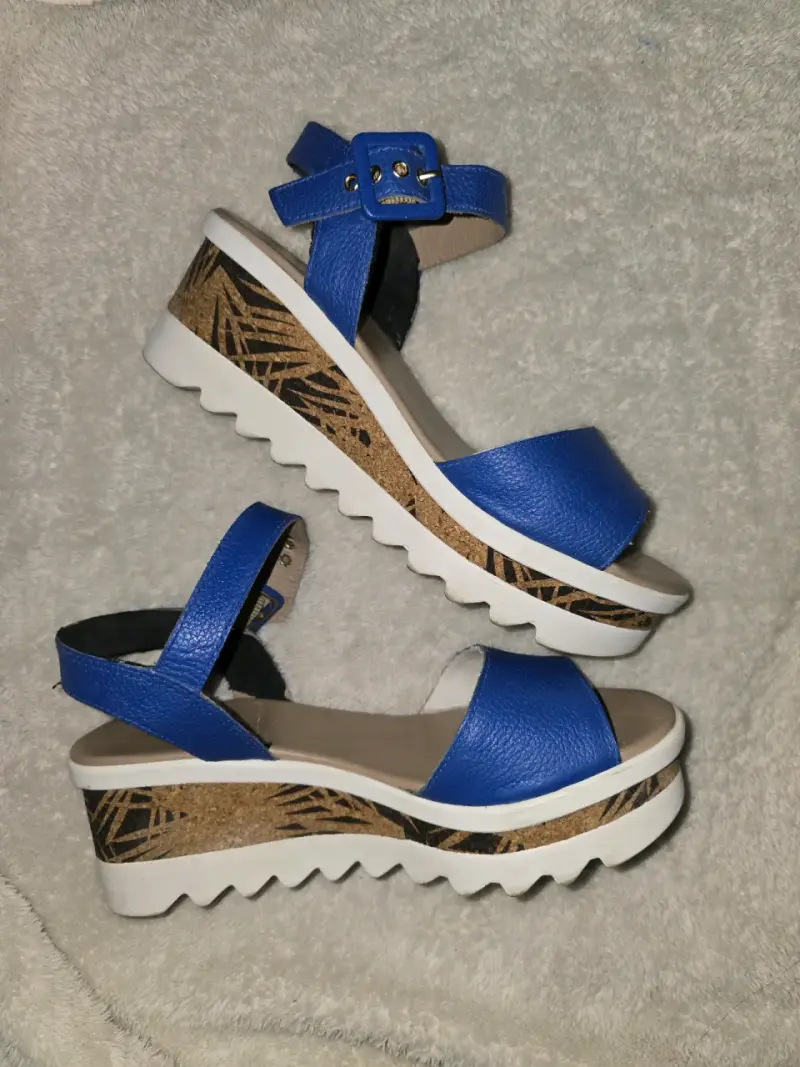 Sandalias de Plataforma Azules para Mujer - 2