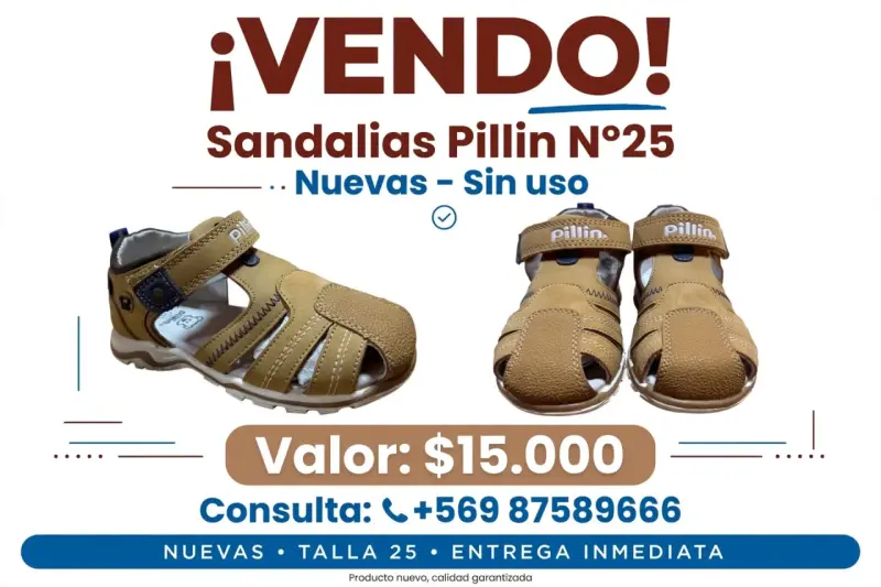 Sandalias para niños Pillin talla 25 nuevas
