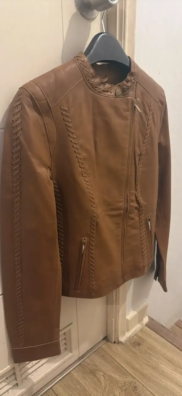 Chaqueta de 100% cuero marrón ASH Talla 38 - 2
