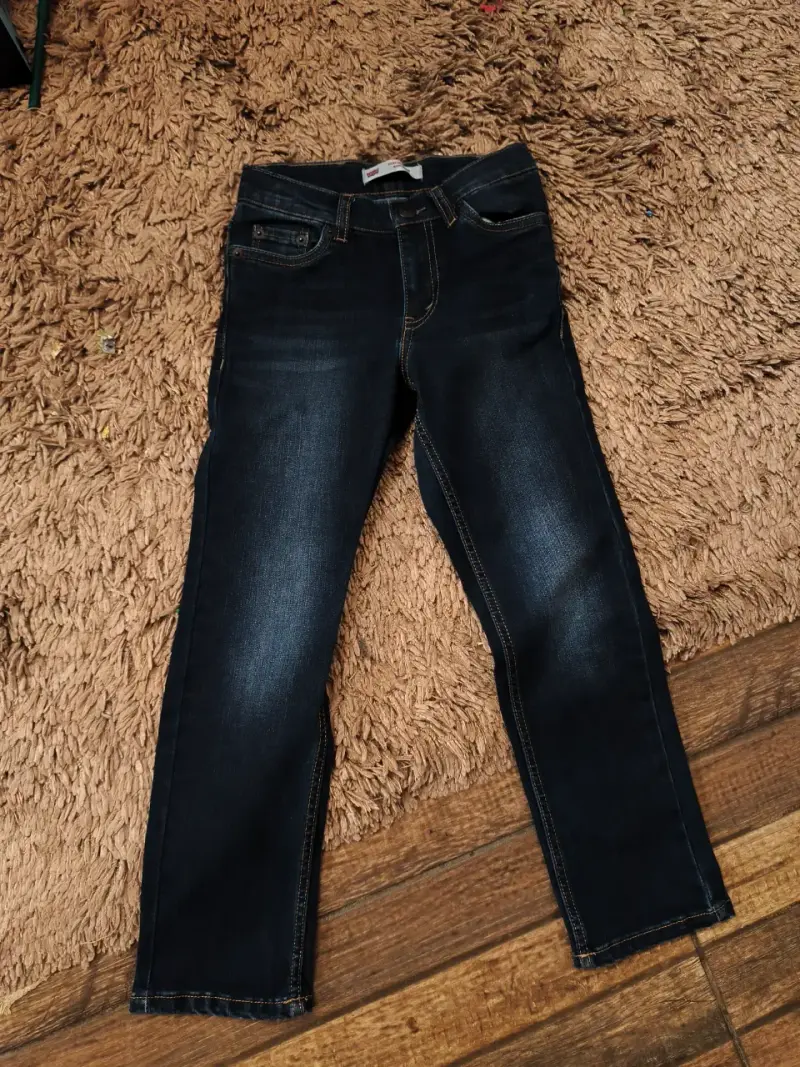 Jeans Levis azul oscuro infantil talla 7 - 1