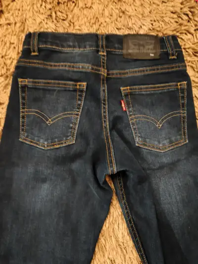 Jeans Levis  azul oscuro infantil talla 7 - miniatura 4