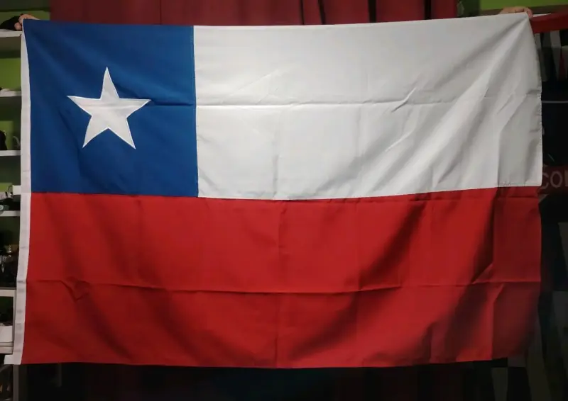 Bandera de Chile grande en tela resistente - 2