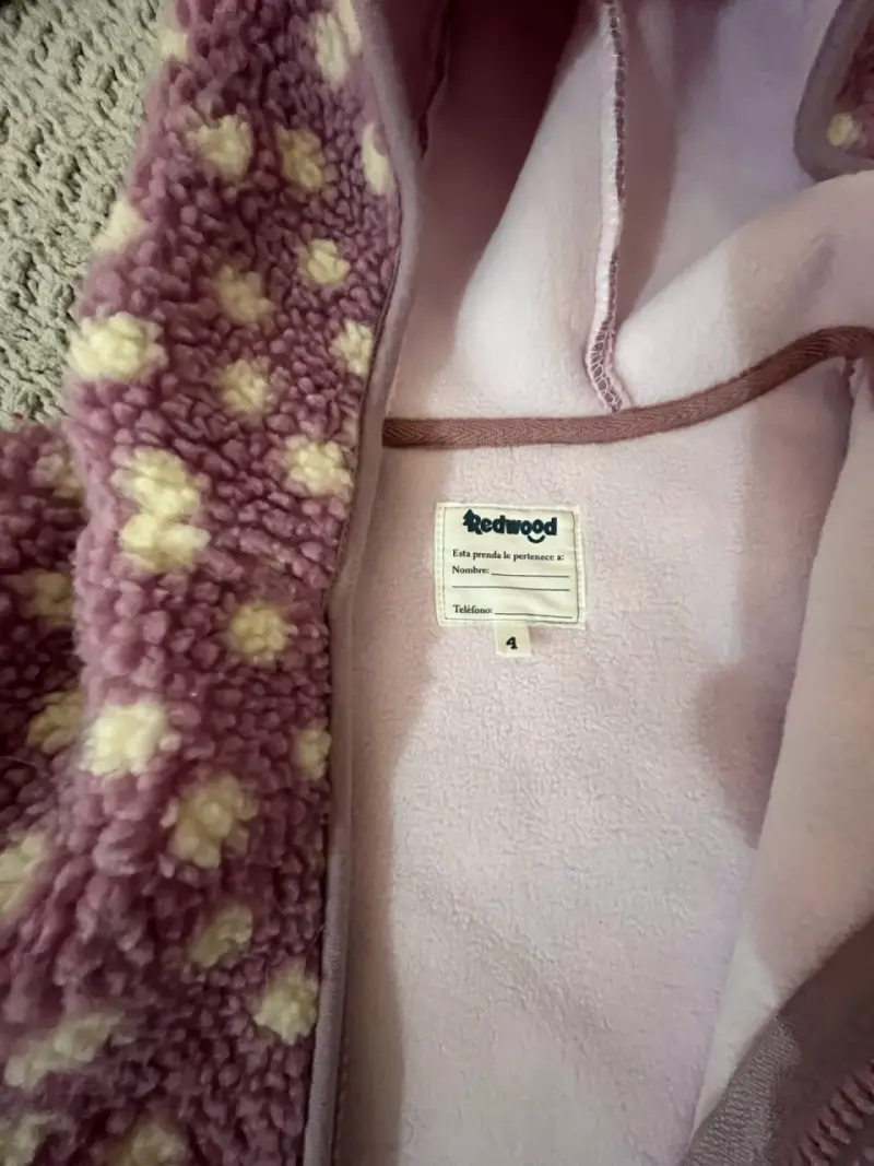 Chaqueta abrigadora para niña Redwood con capucha - 1