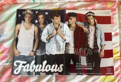 Revista Fabulous con póster de One Direction - miniatura 2