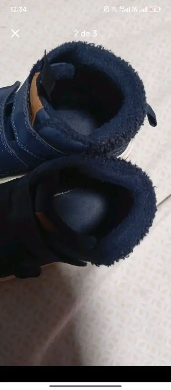 Botas de Invierno para Niño Azul con Forro - 2