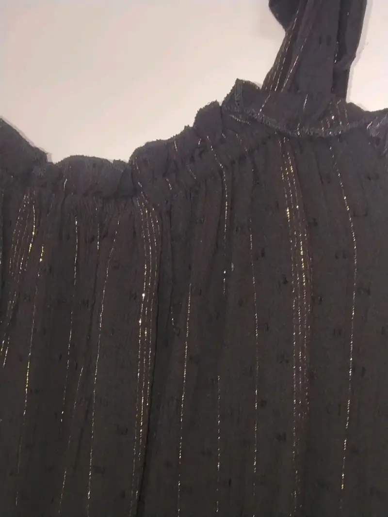 Vestido negro con tirantes Basement talla M - 6
