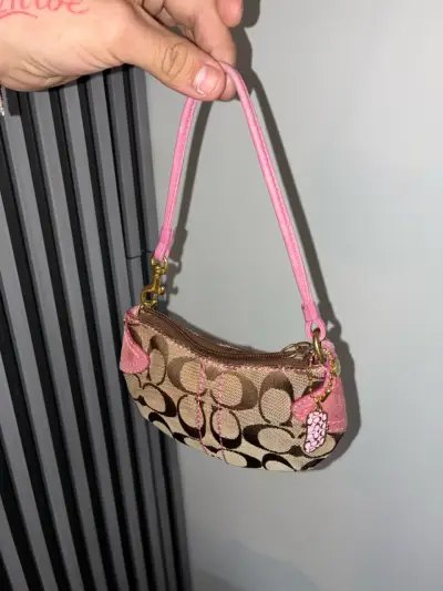 Mini cartera de mano Coach - miniatura 1