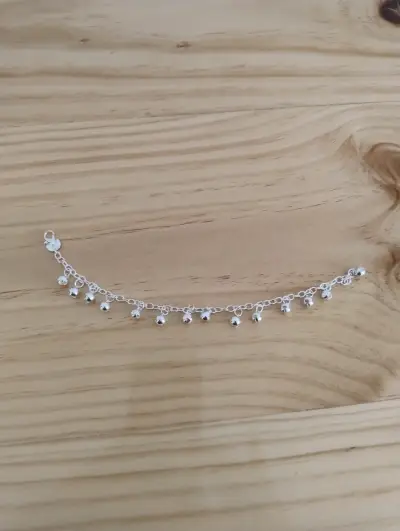 Pulsera de plata con finísimos cascabeles - miniatura 2