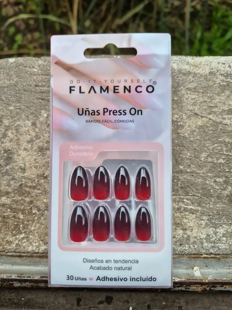 Uñas postizas Flamenco Press On adhesivas - 1