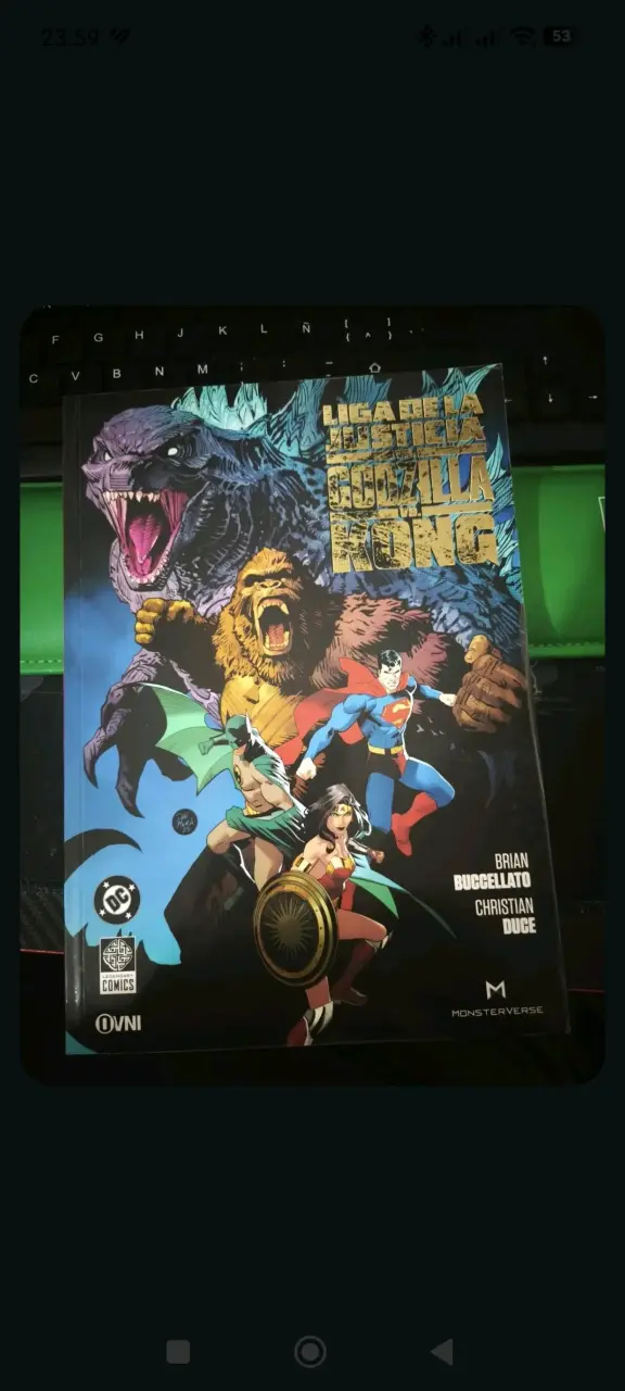 Cómic Liga de la Justicia vs Godzilla vs Kong