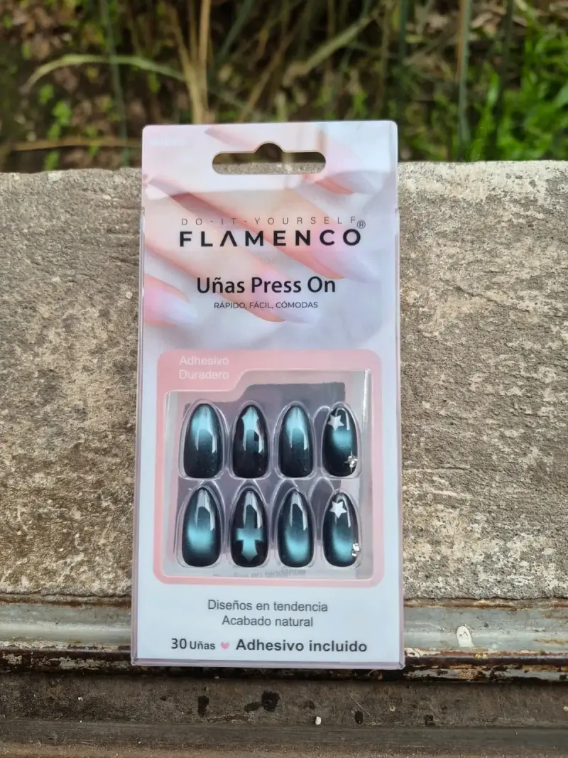 Uñas postizas Flamenco Press On adhesivas - 1