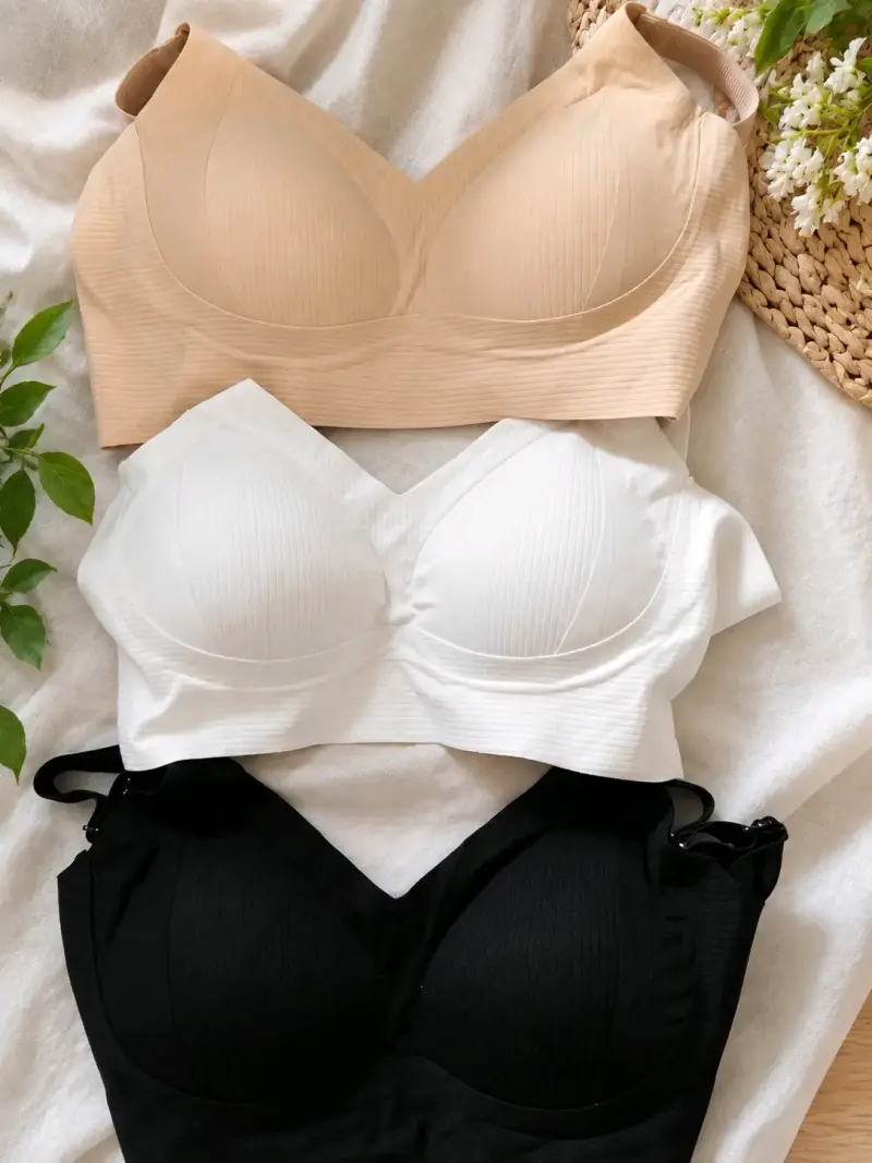 Sostén sin costuras color beige - 3