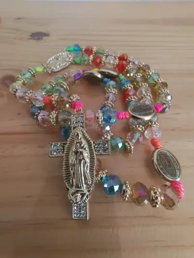 Collar Rosario virgen de Guadalupe - miniatura 5