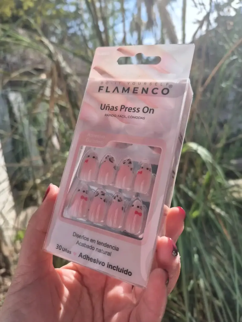 Uñas postizas Flamenco con adhesivo - 2