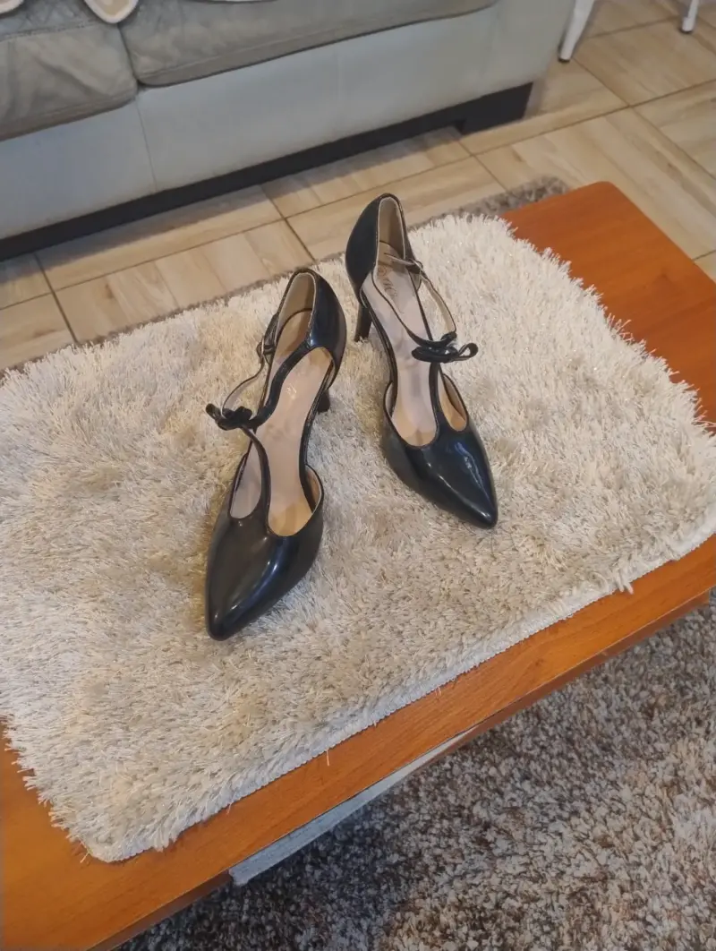 Zapatos charol  Negro  39 - 2