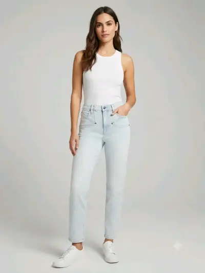 Jeans de mujer color claro Violablu - miniatura 2
