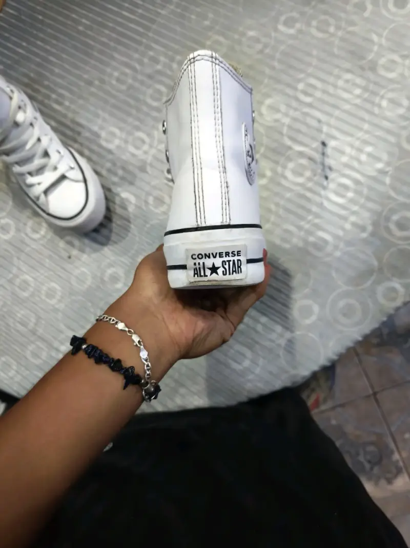 Zapatillas Converse All Star Blancas Altas - 2