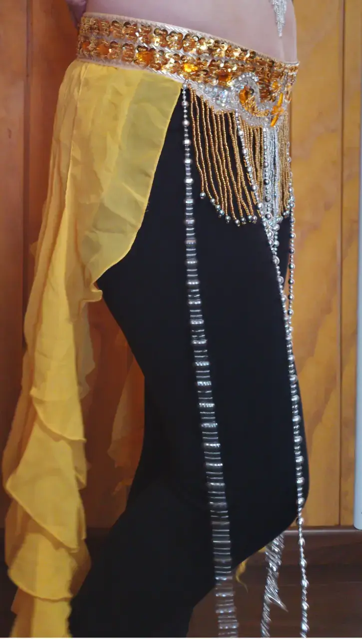 Conjunto de Danza Árabe con detalles Dorados - 6