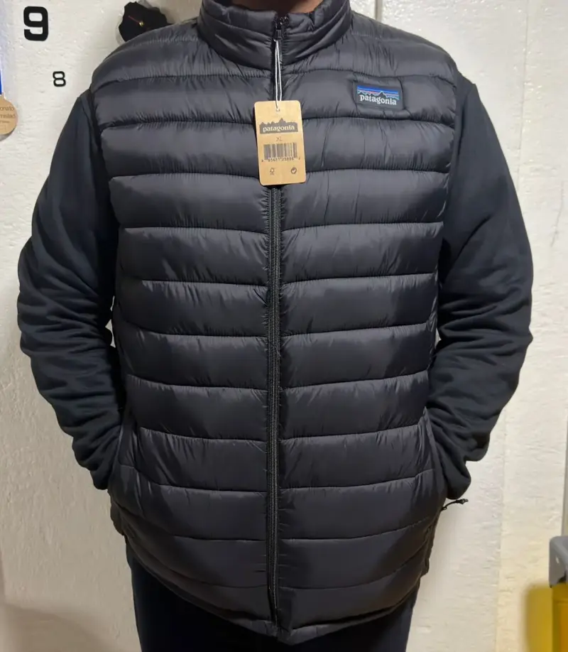 Chaqueta de Plumas Negra Patagonia XL