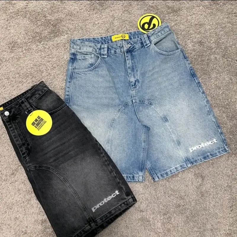 Par Shorts de mezclilla Protect en azul y negro - 1