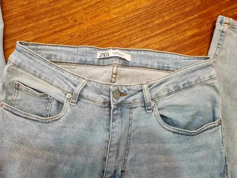 Jeans Zara azul claro para hombre - 4