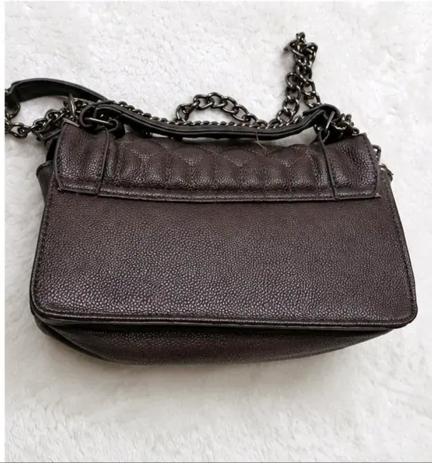 Cartera de cuero marrón con cadena Carven - 2