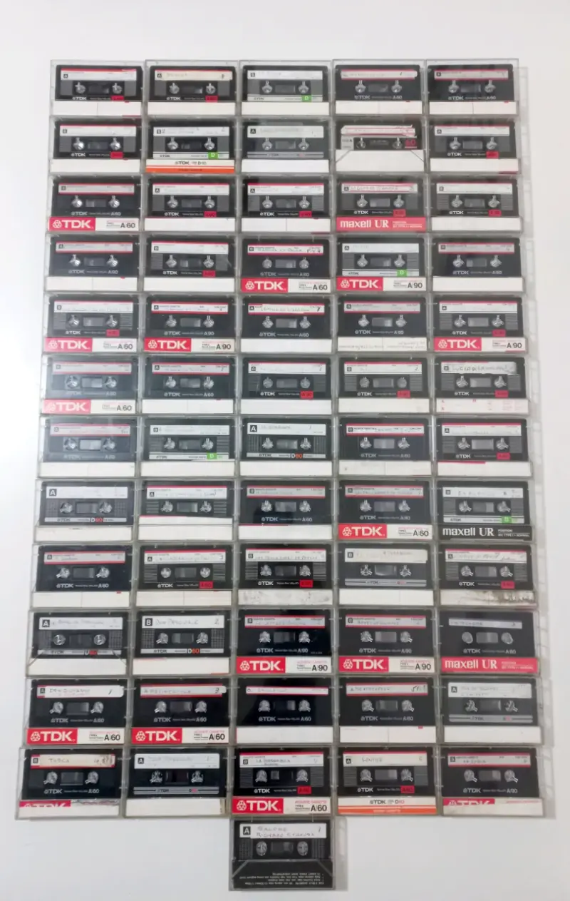 Lote de 66 Cassettes TDK Usados - 1