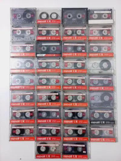 Lote de 64 Cassettes Maxell Usados - miniatura 2