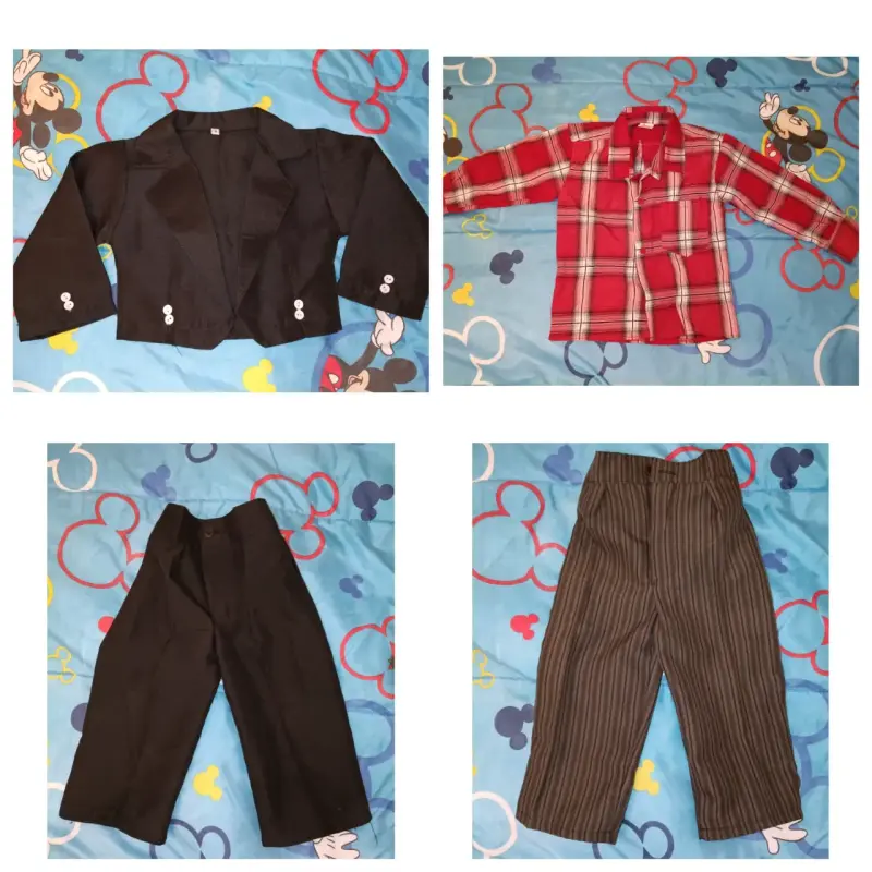 Conjunto de ropa infantil formal y casual