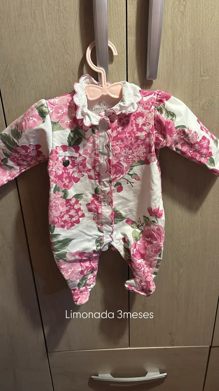 Enterito de bebé floral Limonada 3 meses