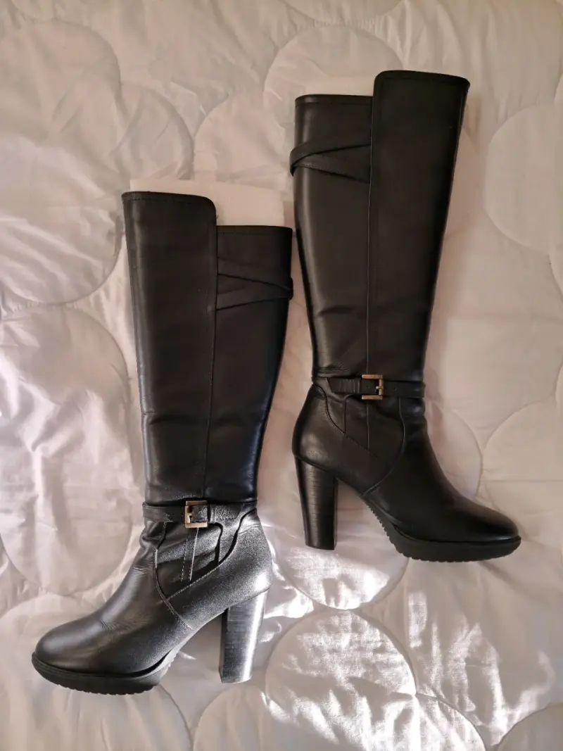 Botas negras con tacón alto - 1