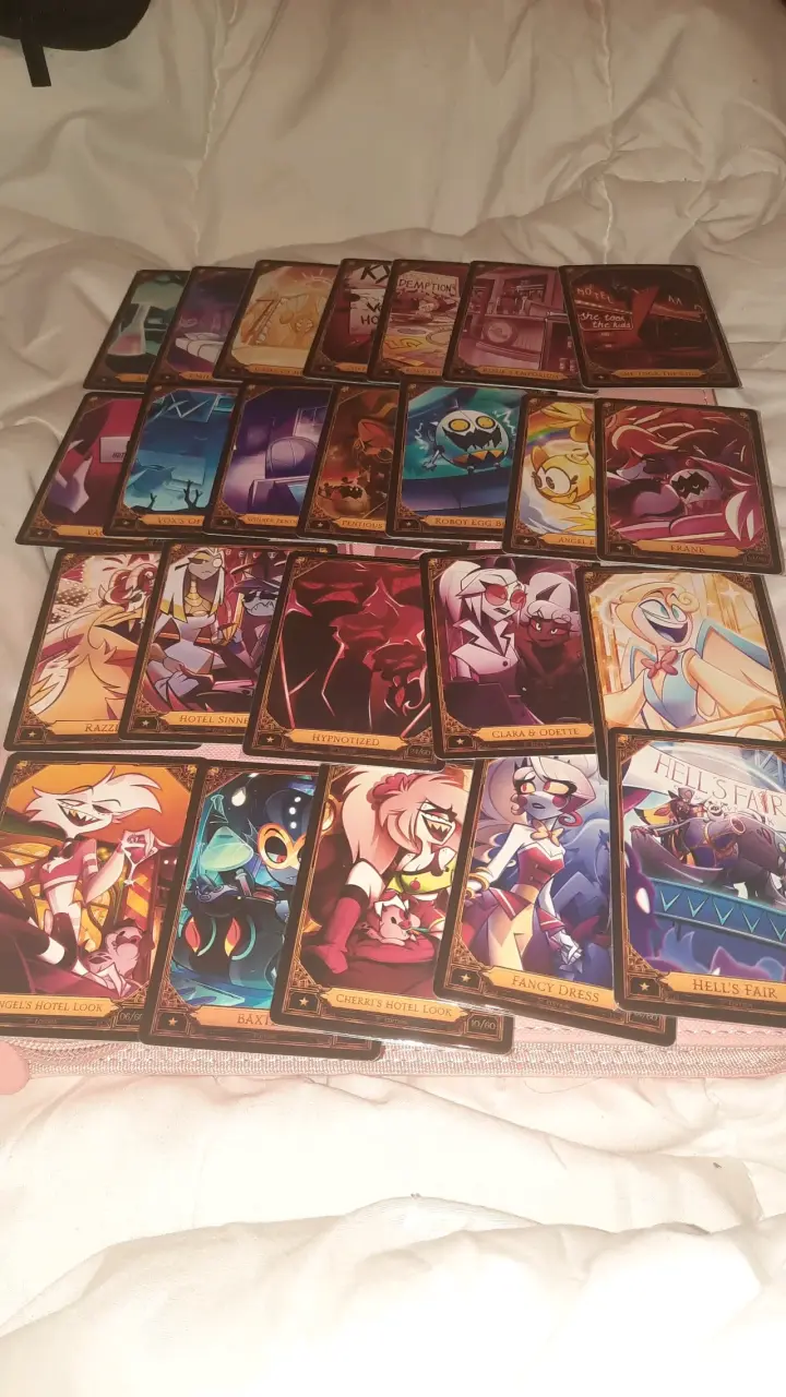 Lote de 25 cartas Hazbin hotel de 1 ⭐