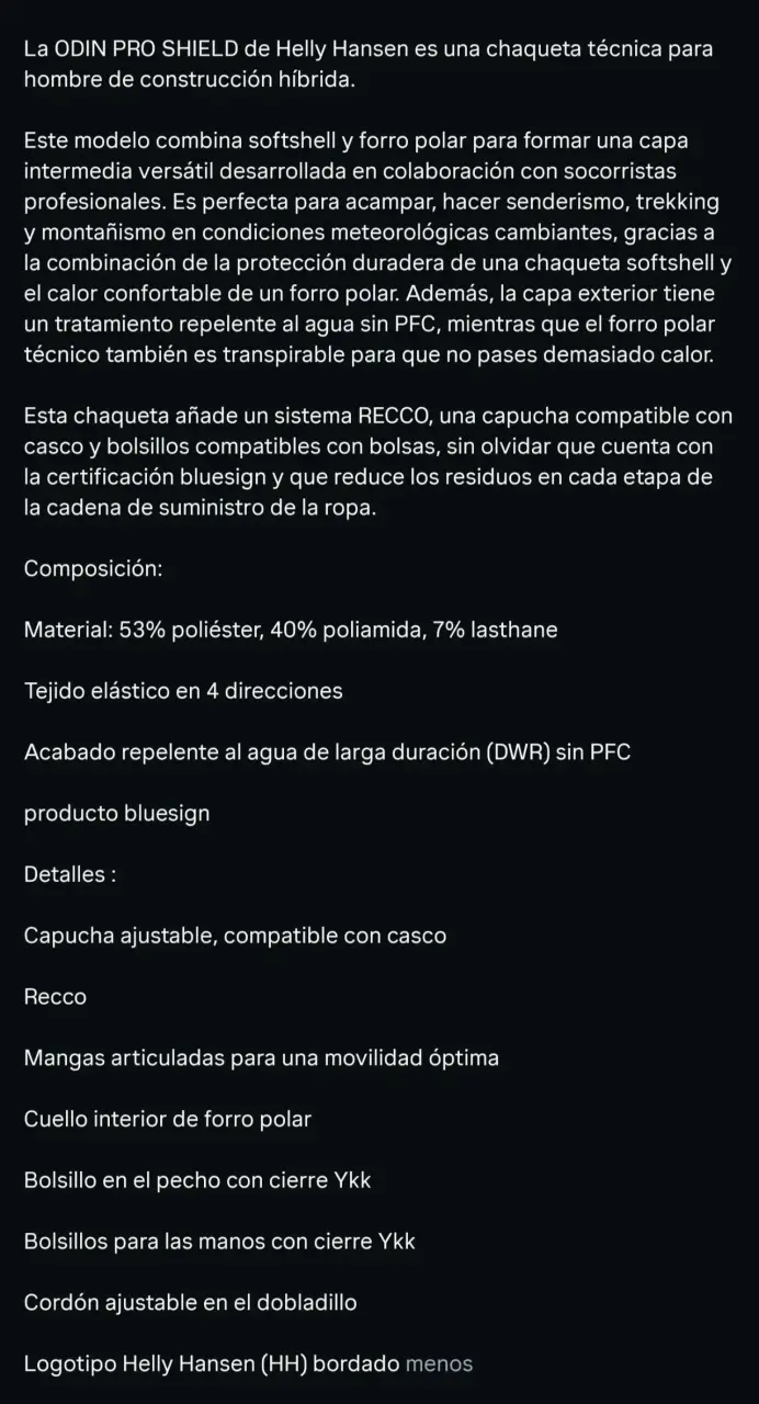 Chaqueta Helly Hansen Odin Pro Shield Azul Hombre - 5