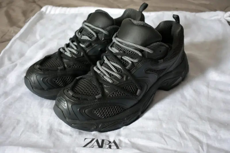 Zapatillas deportivas negras Zara para hombre - 1