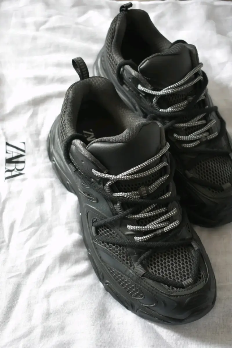 Zapatillas deportivas negras Zara para hombre - 4