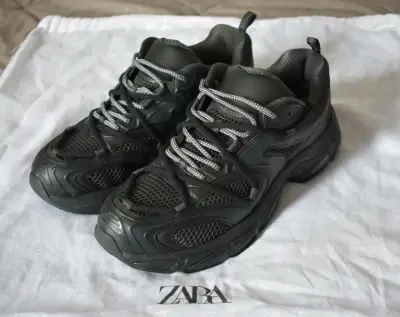 Zapatillas deportivas negras Zara para hombre - miniatura 5