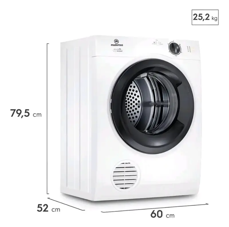 Secadora de Ropa Mademsa 7kg en buen estado - 5