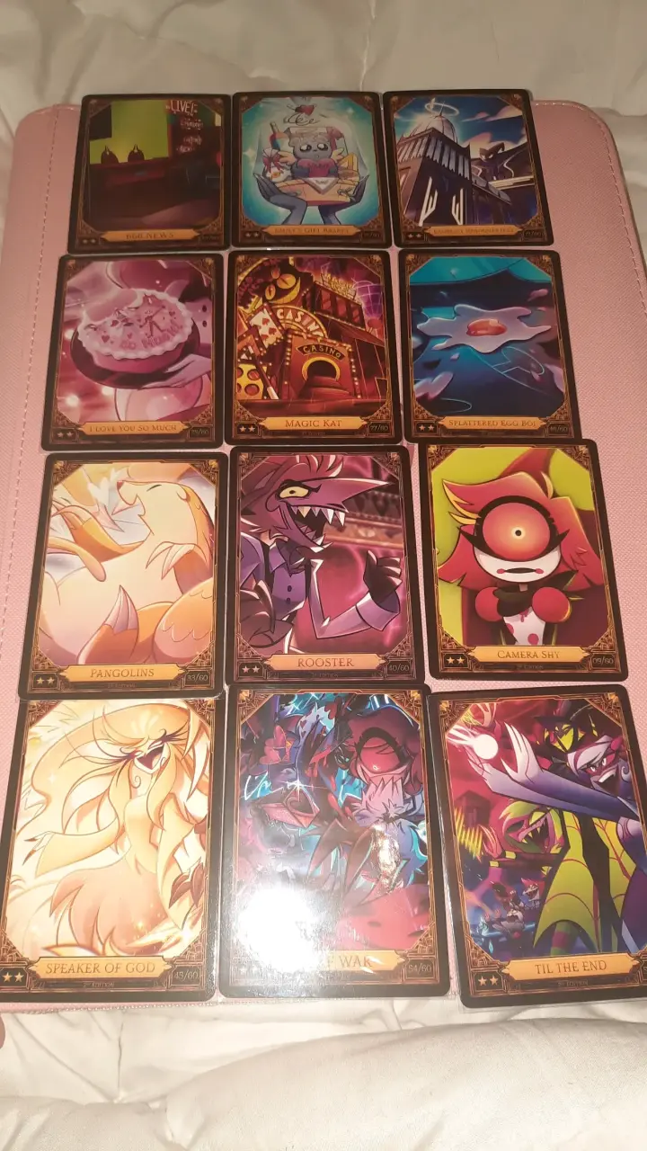 Lote de 12 cartas Hazbin Hotel de 2 estrellas ⭐⭐