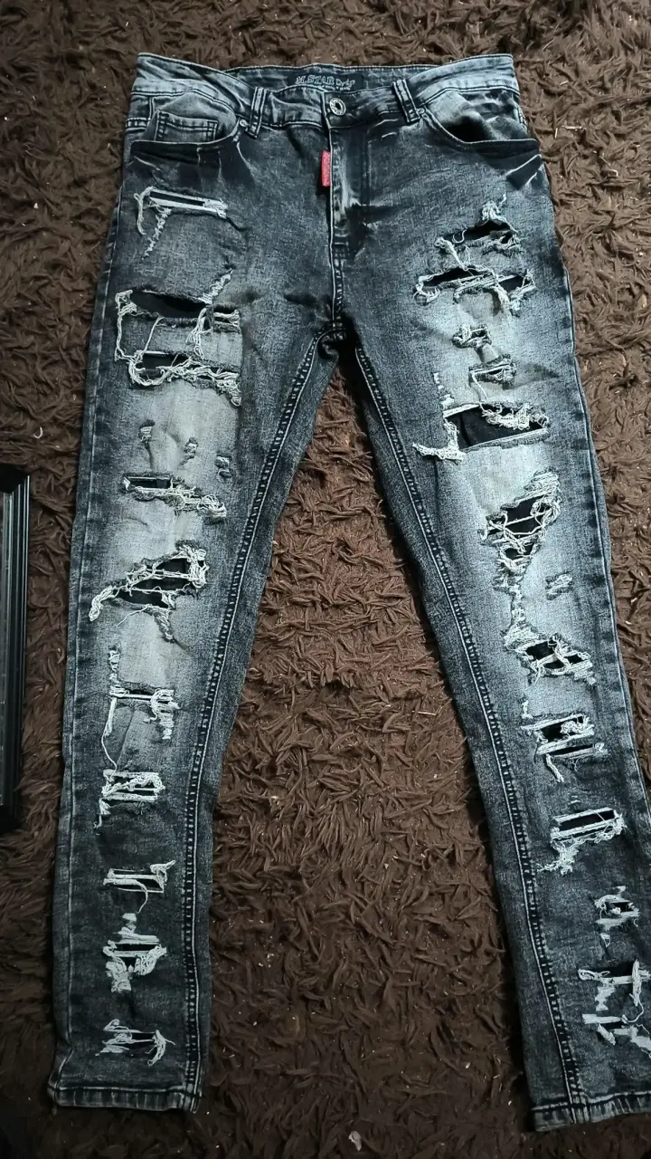 Jeans desgastados M.Star Drip para hombre - 2