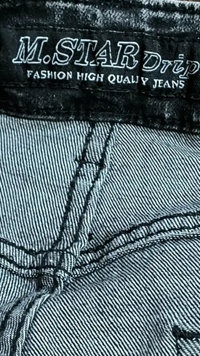 Jeans desgastados M.Star Drip para hombre - miniatura 4