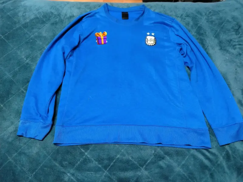 Polerón azul Adidas AFA con logo - 1