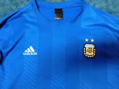 Polerón azul Adidas AFA con logo - miniatura 3