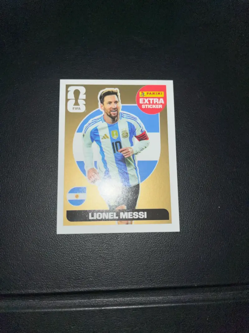 Lámina Panini Extra Sticker Lionel Messi FIFA - 3