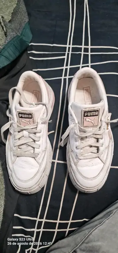 Zapatillas Puma blancas para mujer talla 36 - miniatura 2