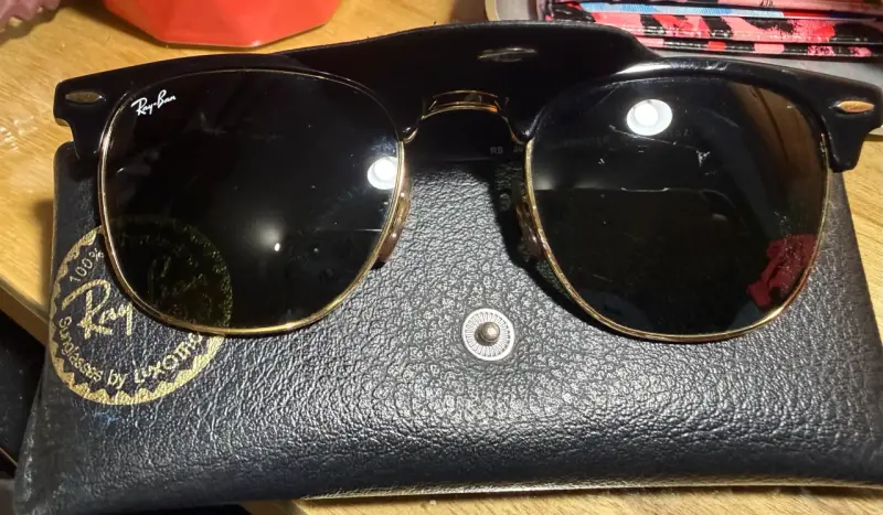 Gafas de Sol Ray-Ban Clubmaster Negras - 1