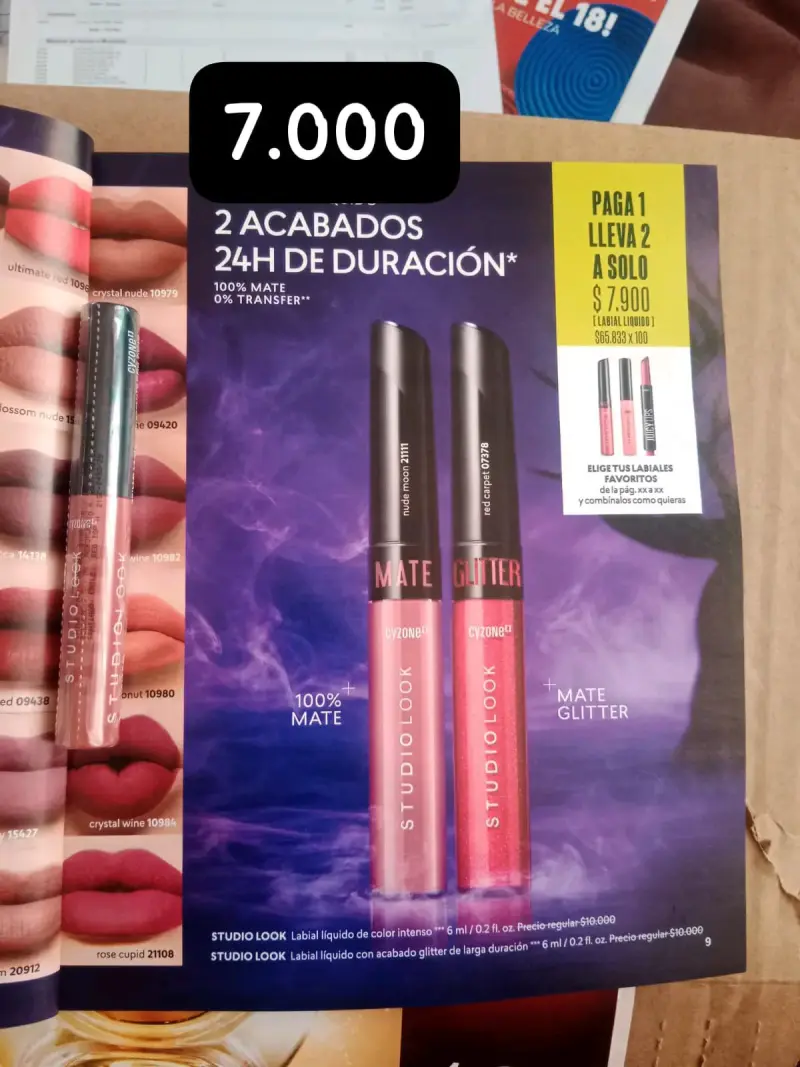 Labial Líquido Cyzone Studio Look Mate y Glitter